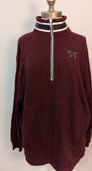 Victoria’s Secret PINK 1/2 Zip Pullover with pockets - Picture 2 of 4